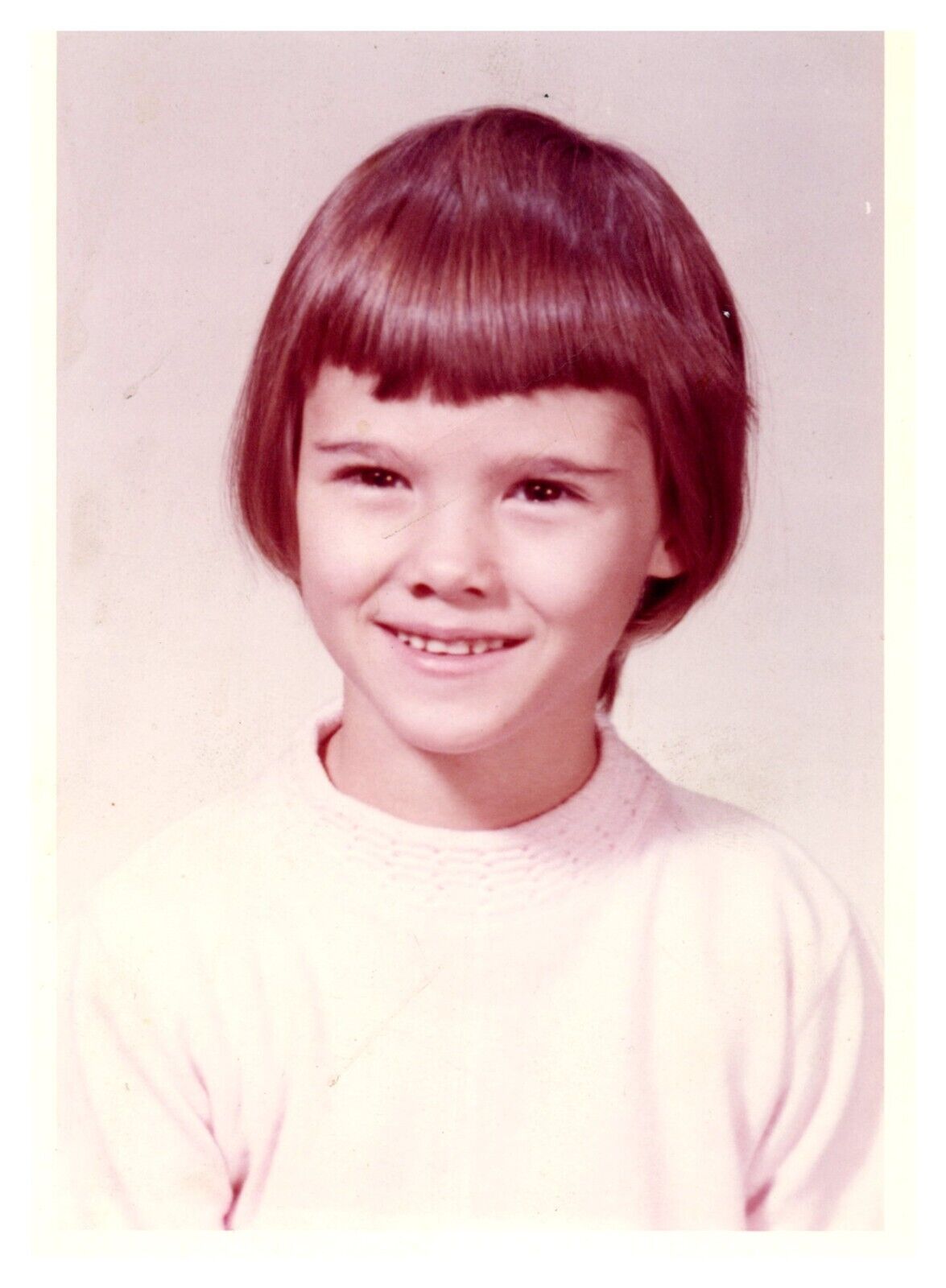 1970s Short Hair Girl Vintage Photo California 