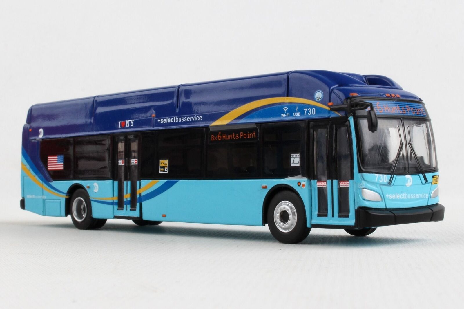 New Flyer Excelsior bus MTA NYC Transit Select Bus Service  1:87 Scale Daron