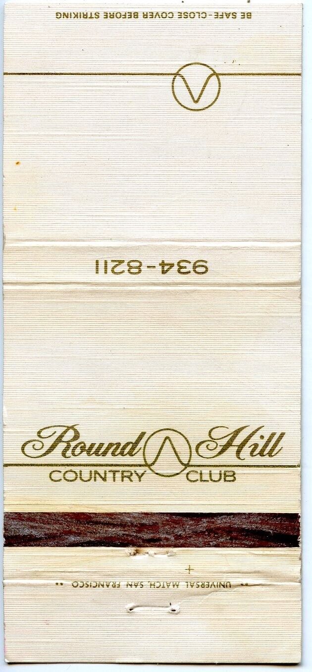 Round Hill Country Club  Matchbook