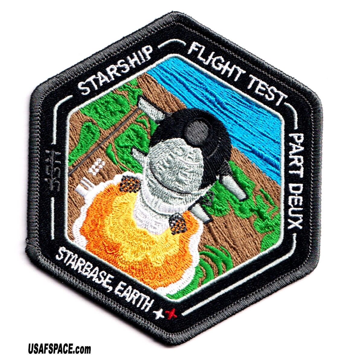 Authentic STARSHIP FLIGHT TEST -2 -PART DEUX-SPACEX-STARBASE, EARTH-Launch PATCH