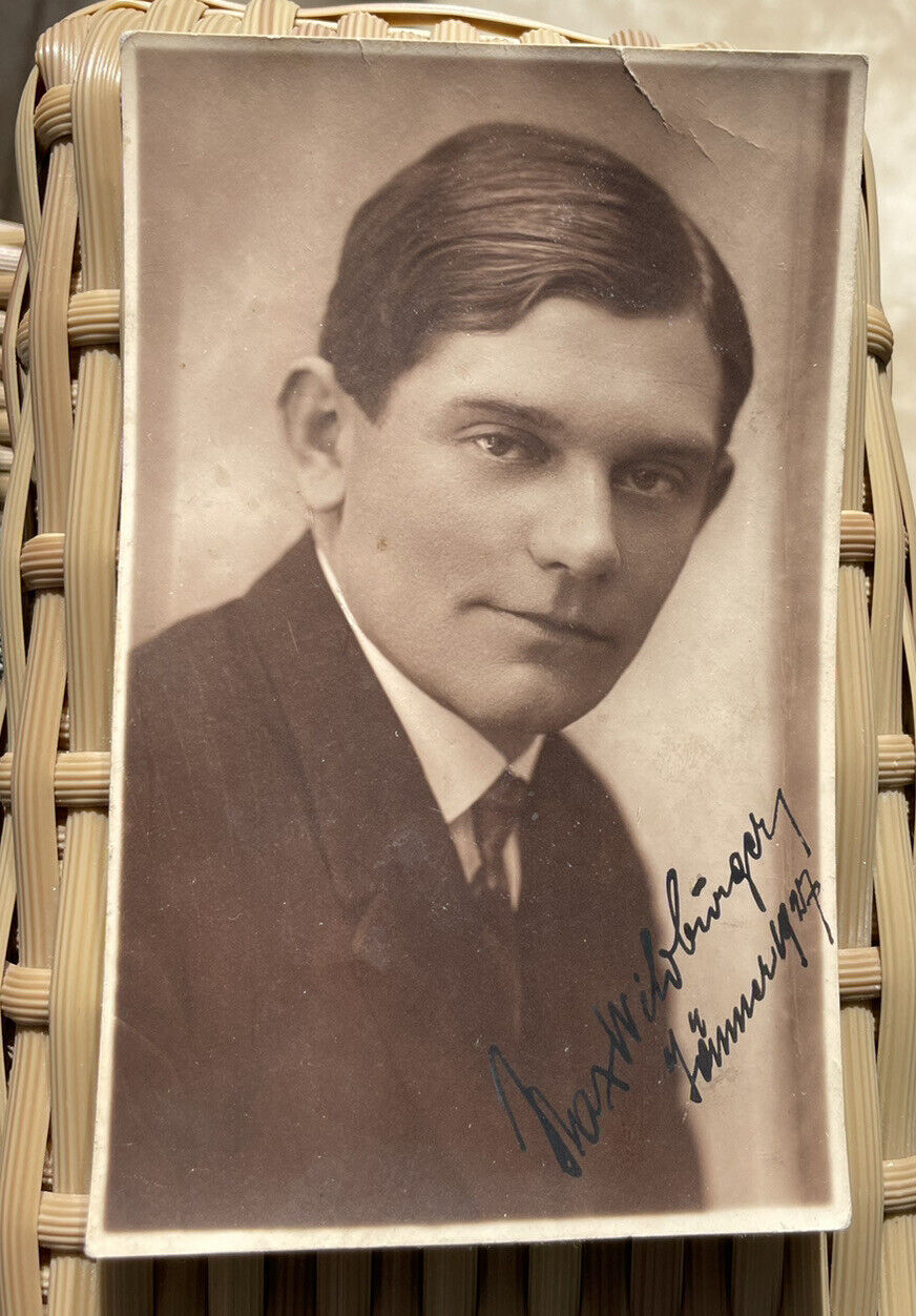 1927 Austria autographed portrait photo postcard