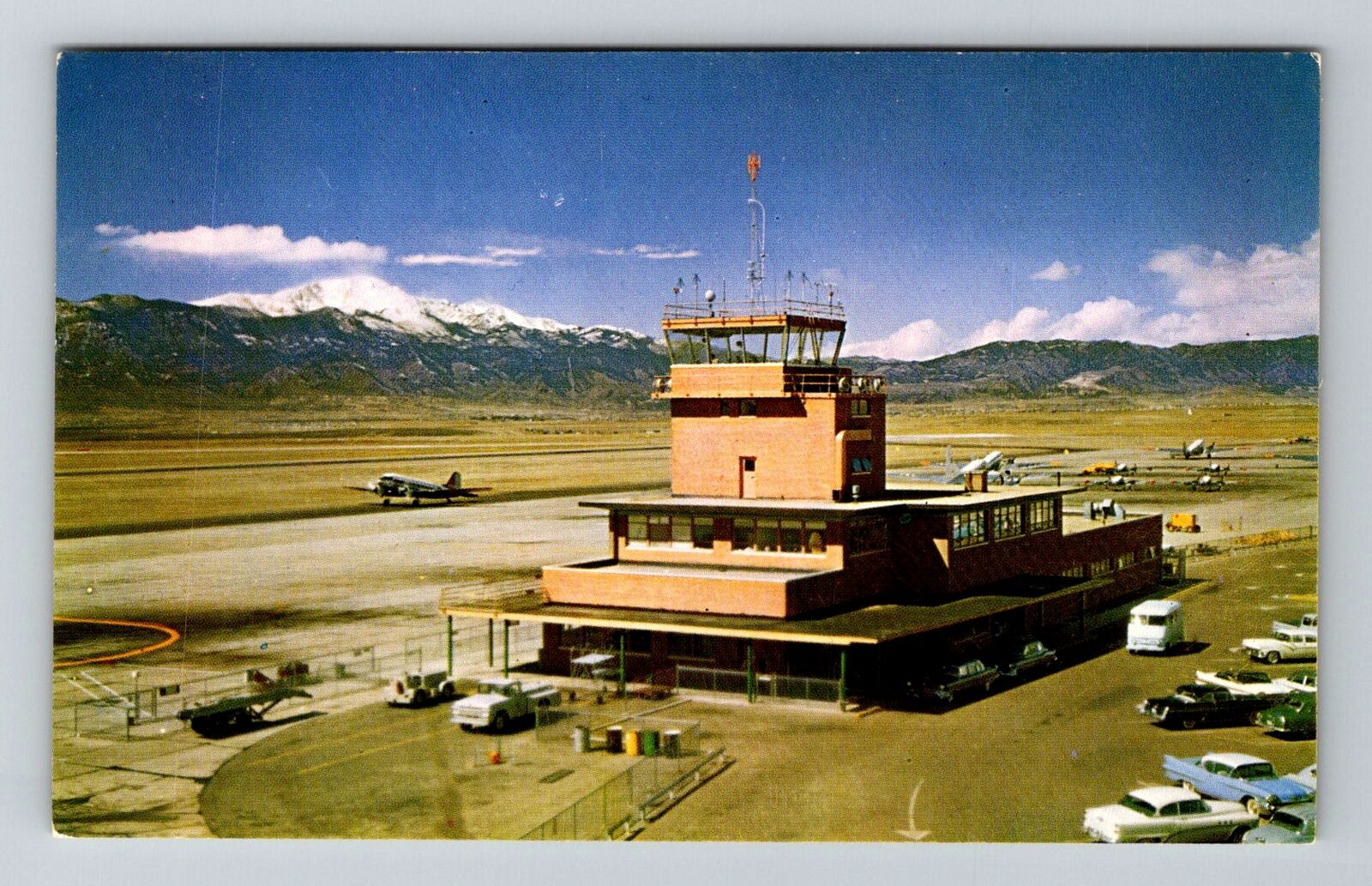 Colorado Springs CO-Colorado, Peterson Field Air Terminal, Vintage Postcard