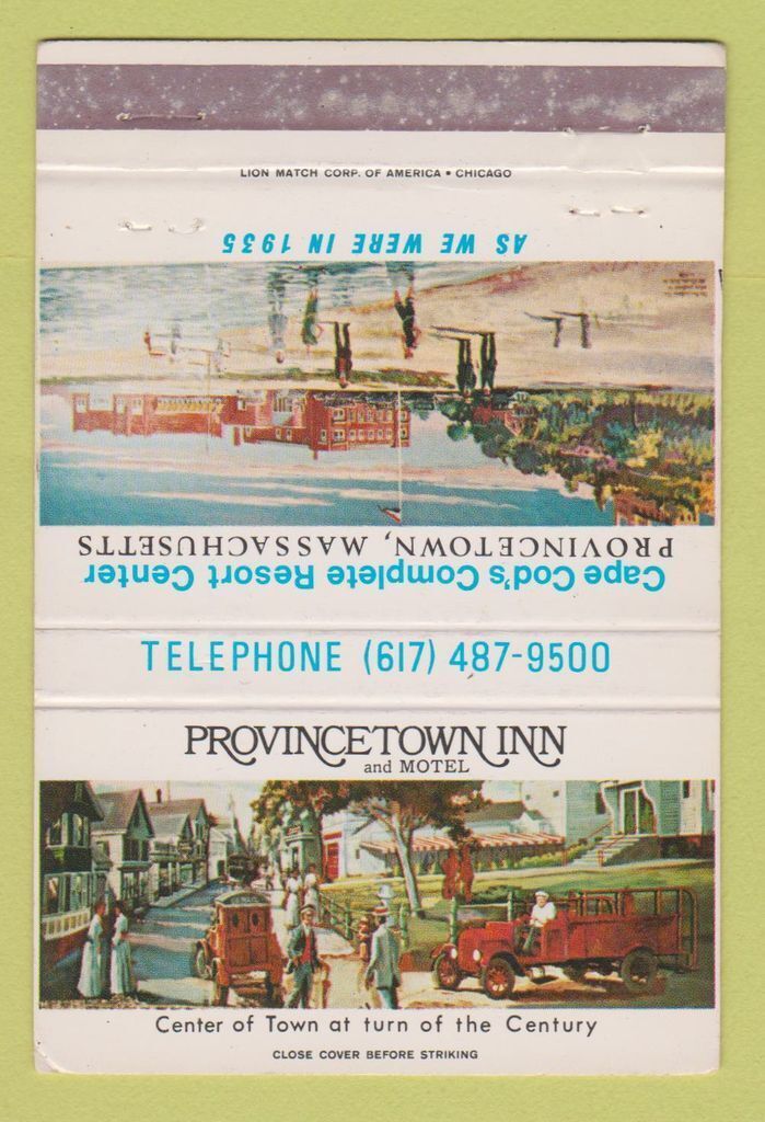 Matchbook Cover - Provincetown Inn and Motel MA 40 Strike