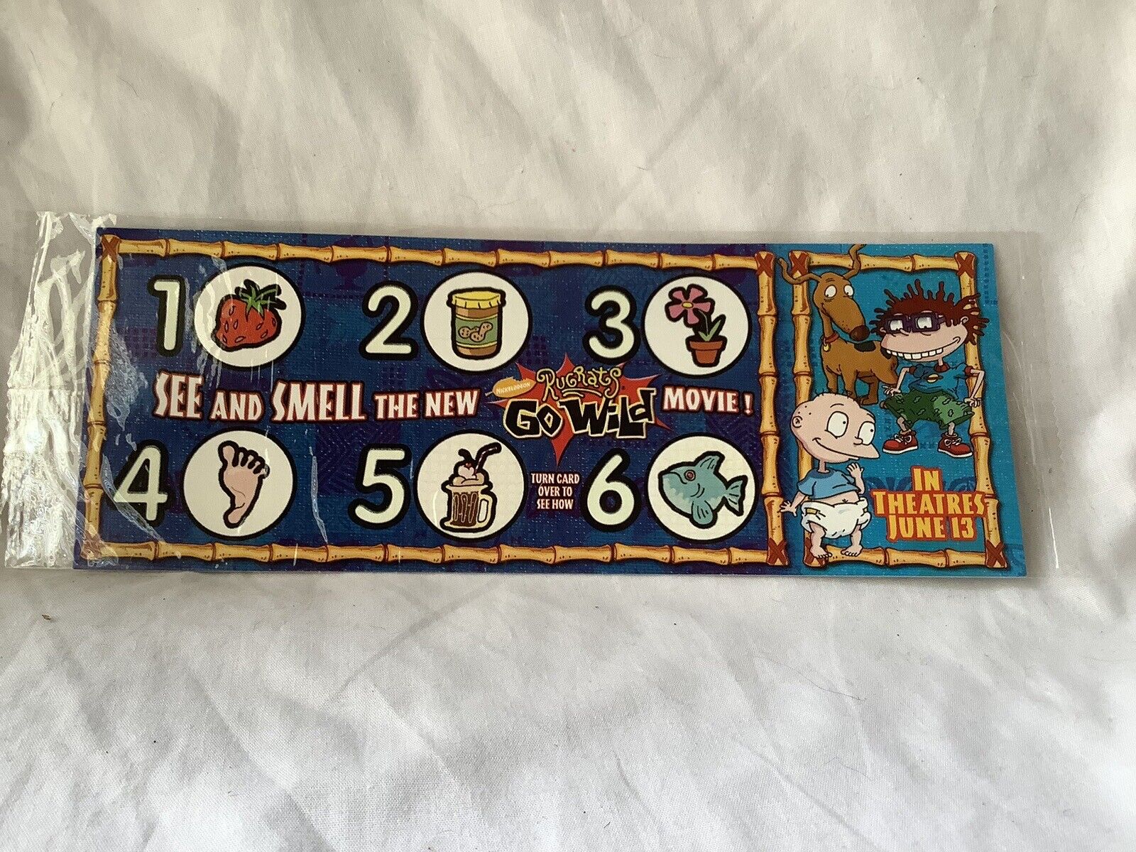 Rugrats Go Wild Scratch & Sniff Card Sealed 2003