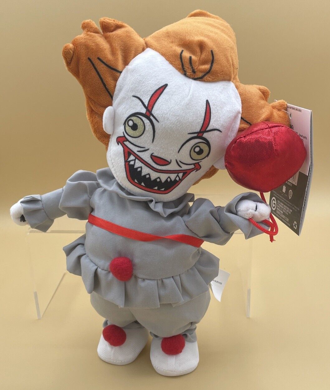 Gemmy 12 Inch IT Animated Greeter Pennywise Plush Halloween 