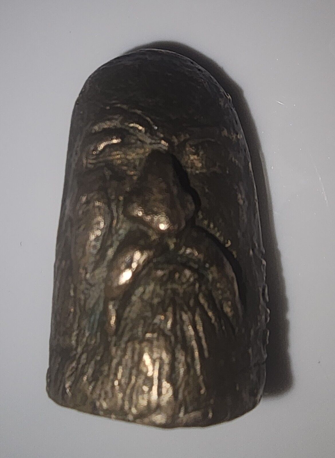 Vintage Brass Monk Finger Sculpture - RARE ONE-OF-A-KIND
