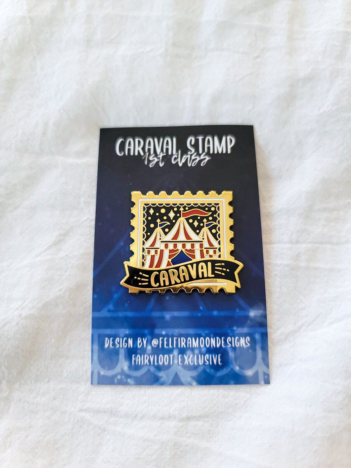 Fairyloot Caraval Inspired Enamel Stamp Pin Stephanie Garber
