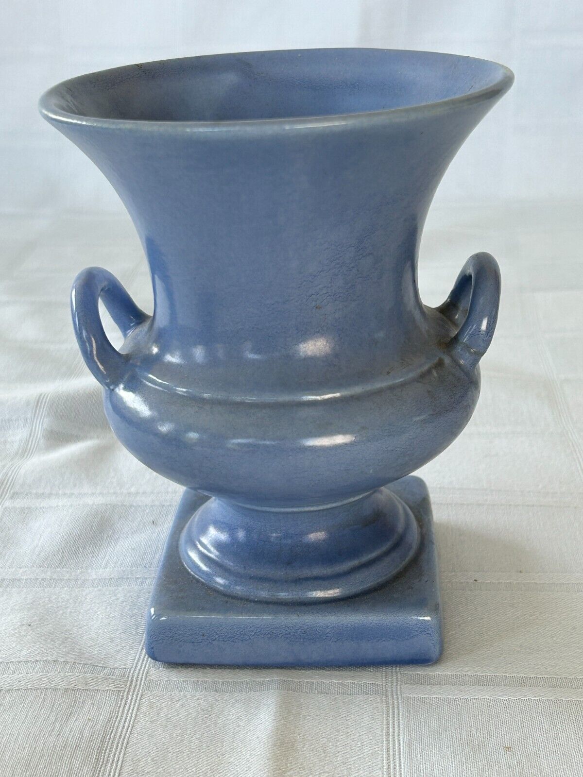 Vintage Periwinkle Blue Urn Shaped Vase