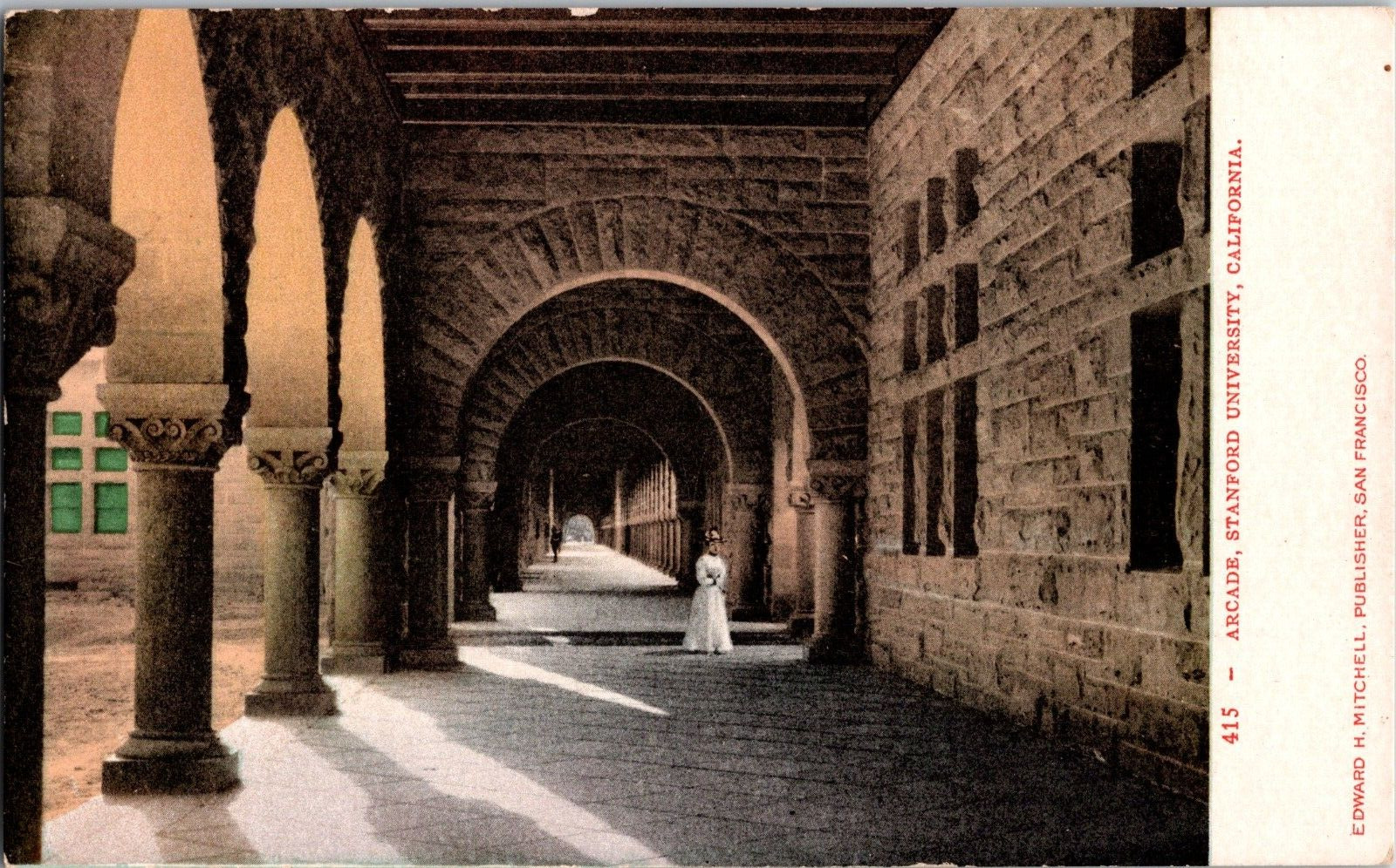 Arcade Stanford University California Postcard