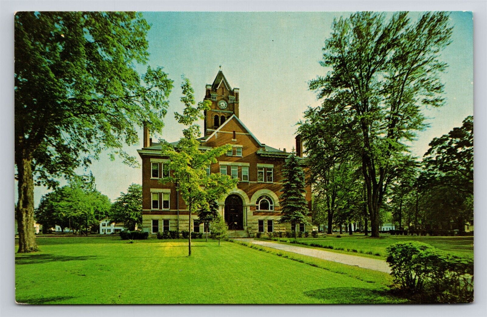 St. Joseph County Court House Centreville MI Michigan Vintage Postcard View