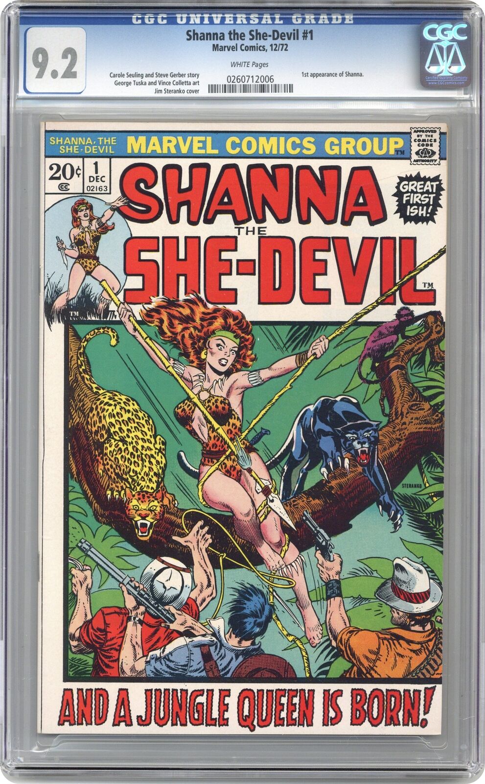 Shanna The She-Devil #1 CGC 9.2 1972 0260712006