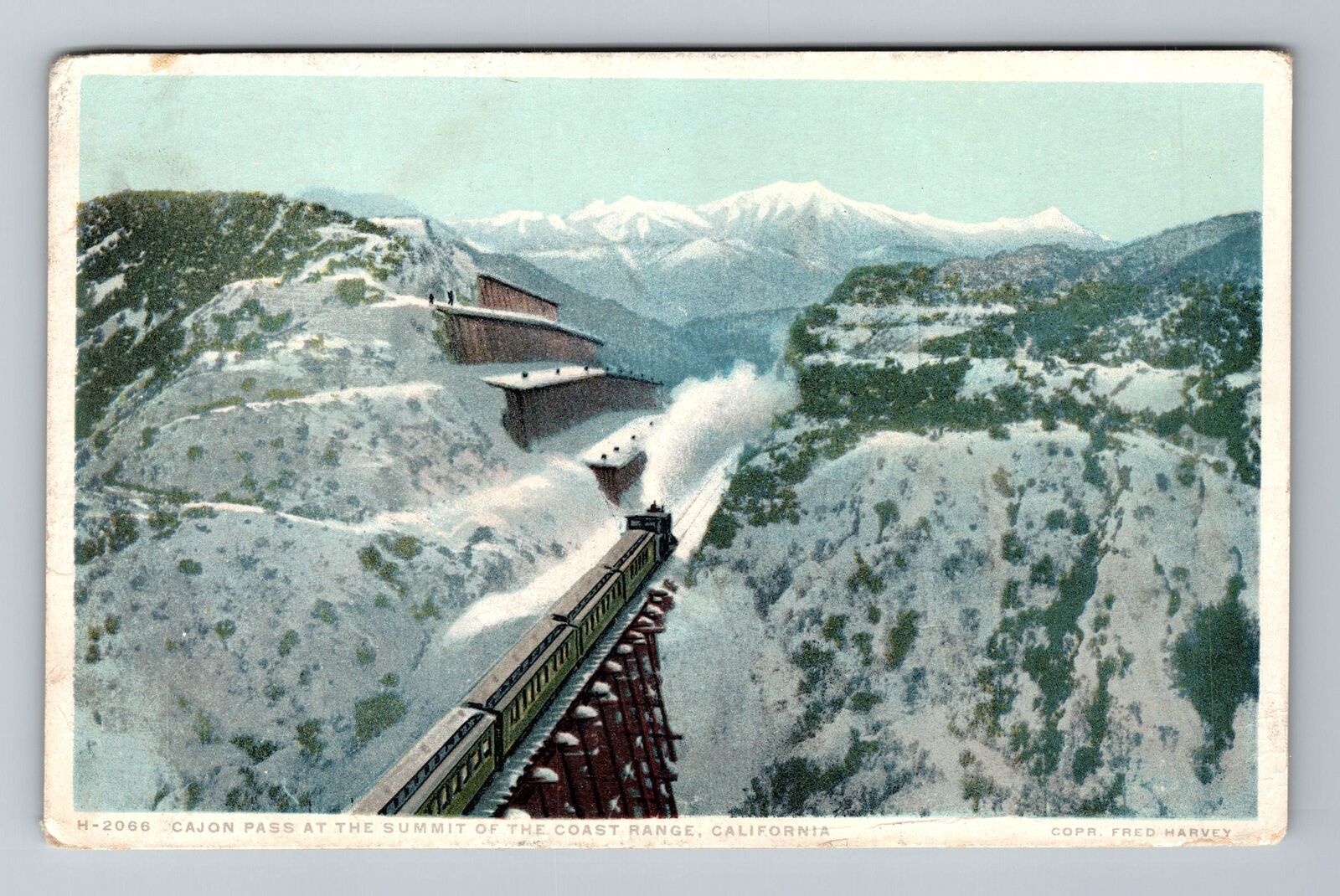 CA-California, Cajon Pass At The Summit Coast, Vintage Postcard
