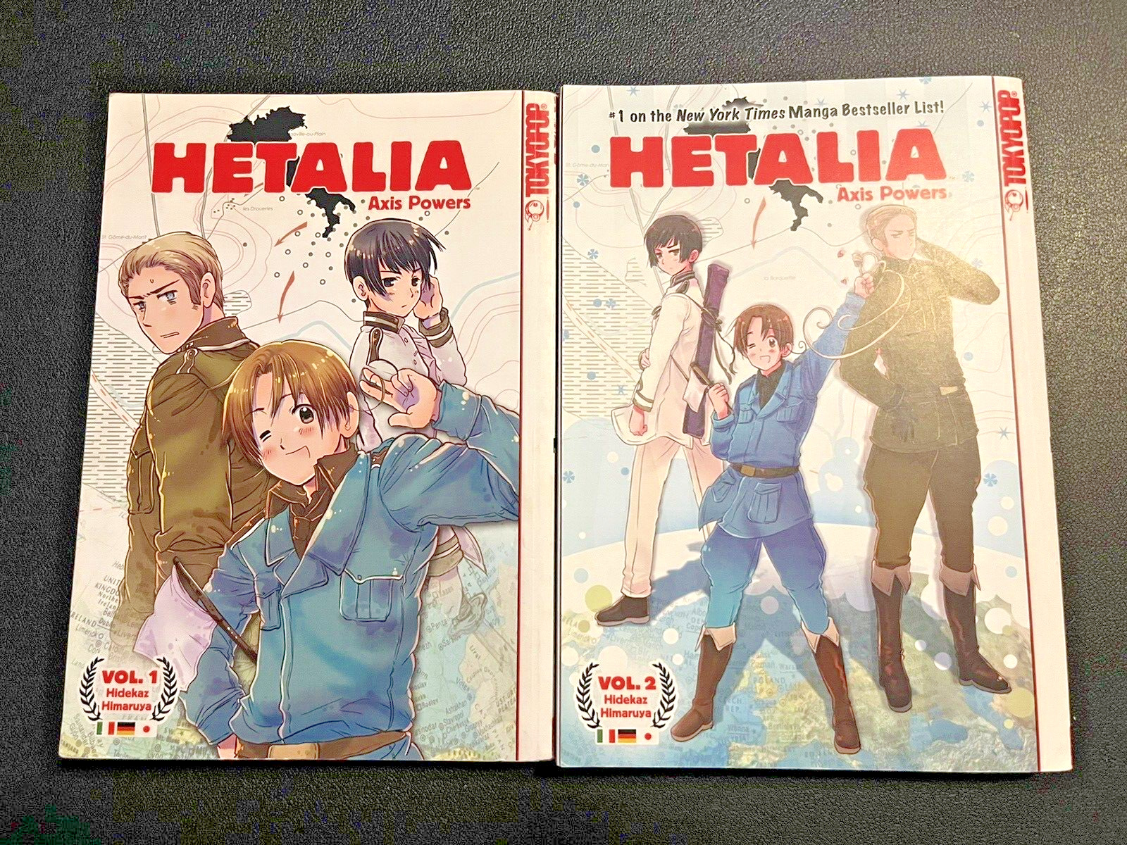 Hetalia: Axis Powers Vol 1 &2 Hidekaz Himaruya APH English Manga