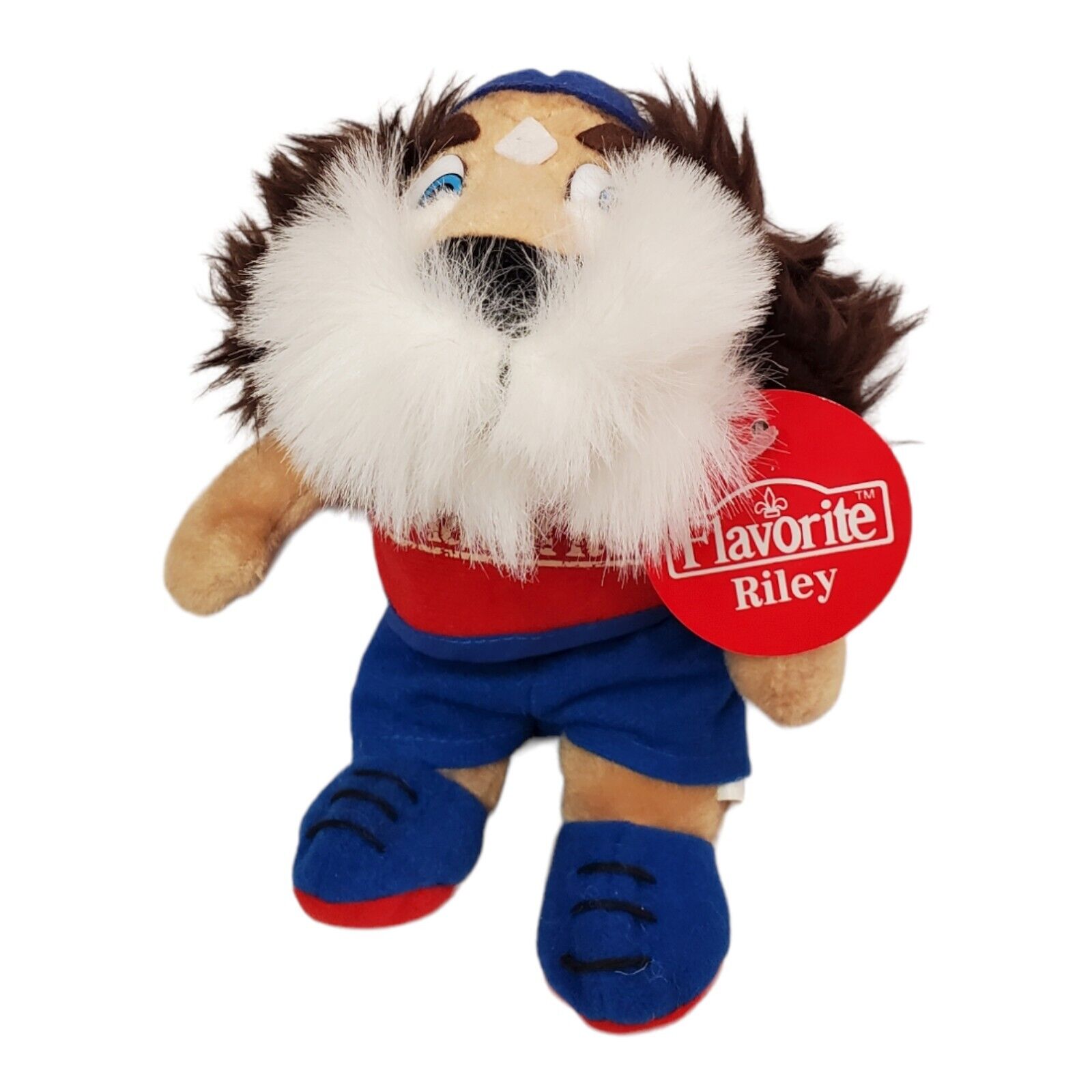 Flavorite Plush Dog Riley Cereal Promo with Tag Bushy Whiskers Red Tee Shirt 7\