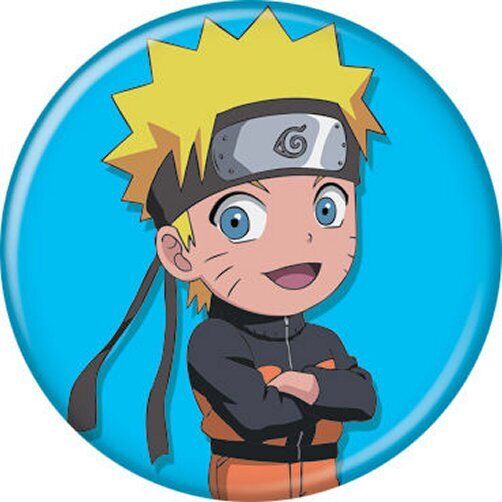 Naruto Chibi Yellow Licensed 1.25 Inch Button 85525
