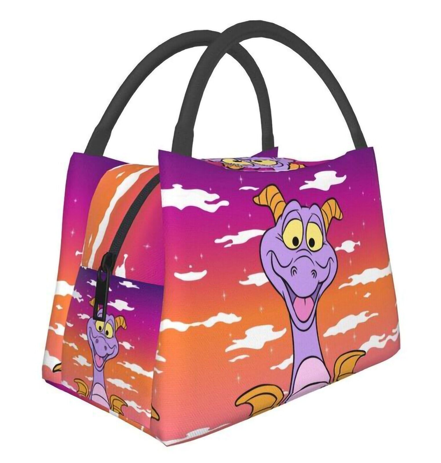 EPCOT Figment Insulated Lunch Bag Colorful Sunset One Little Spark Retro NWOT