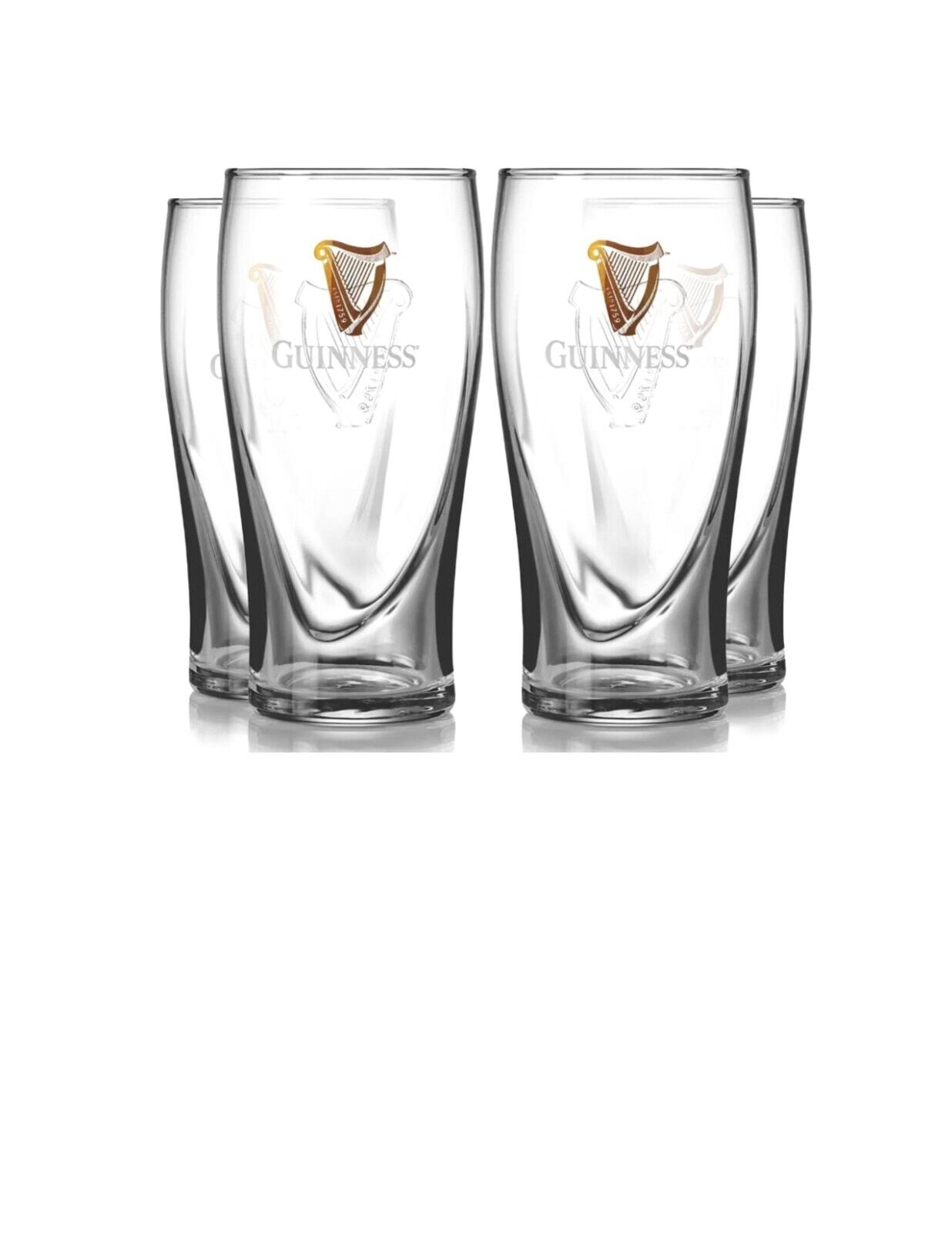 Guinness 20oz Gravity Glasses - (Pack of 4 Glasses)