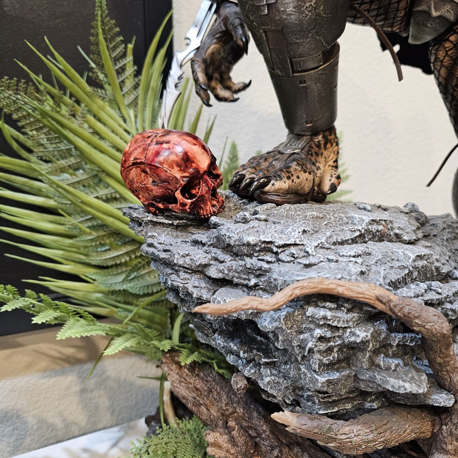 Custom Bloody Skull Prime 1 Studio Predator Big Game Cover Art statue Sideshow F