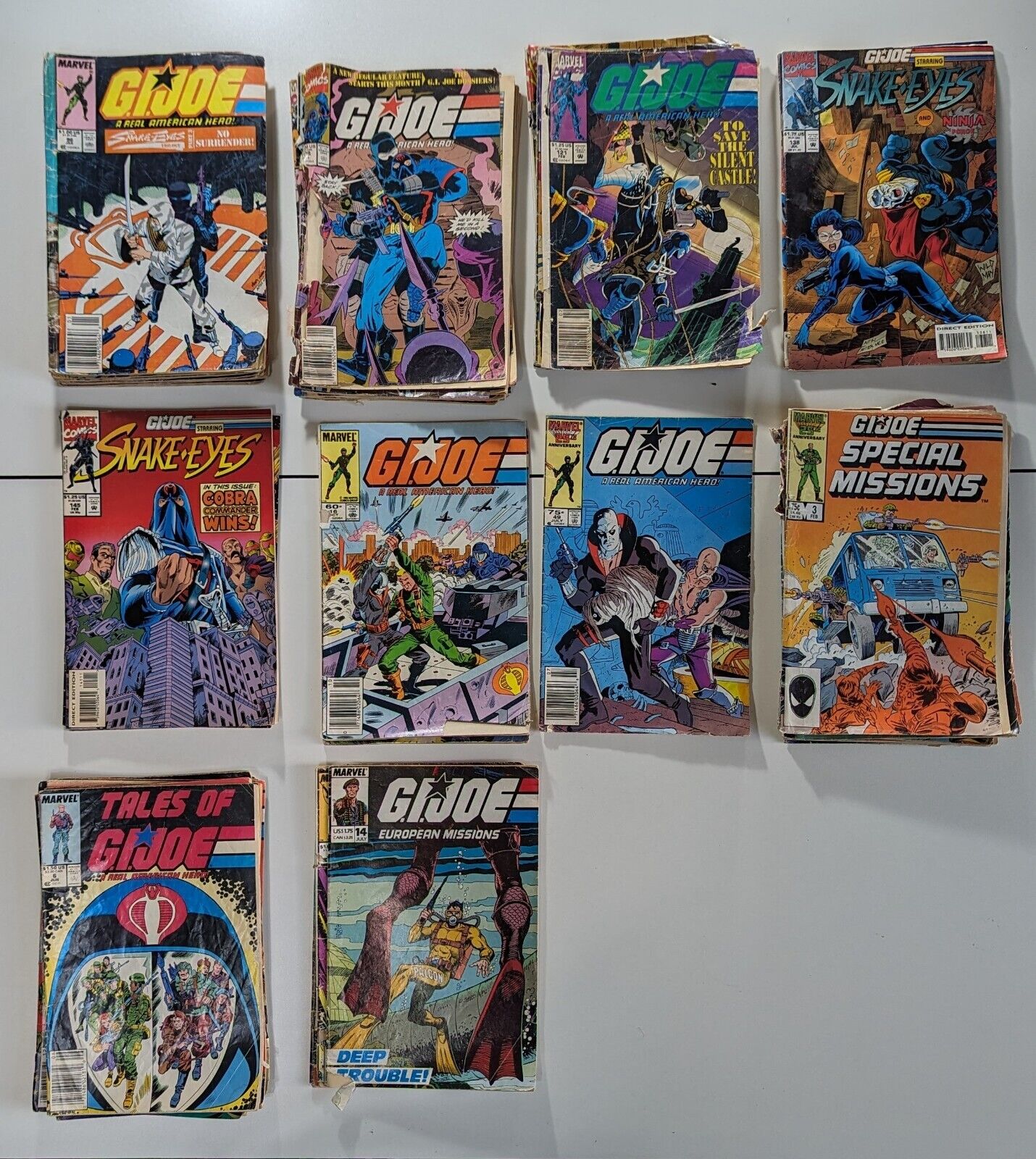 G.I. Joe A Real American Hero Marvel Comics 1983 & 1986 - 1994 Lot of 54 Fair