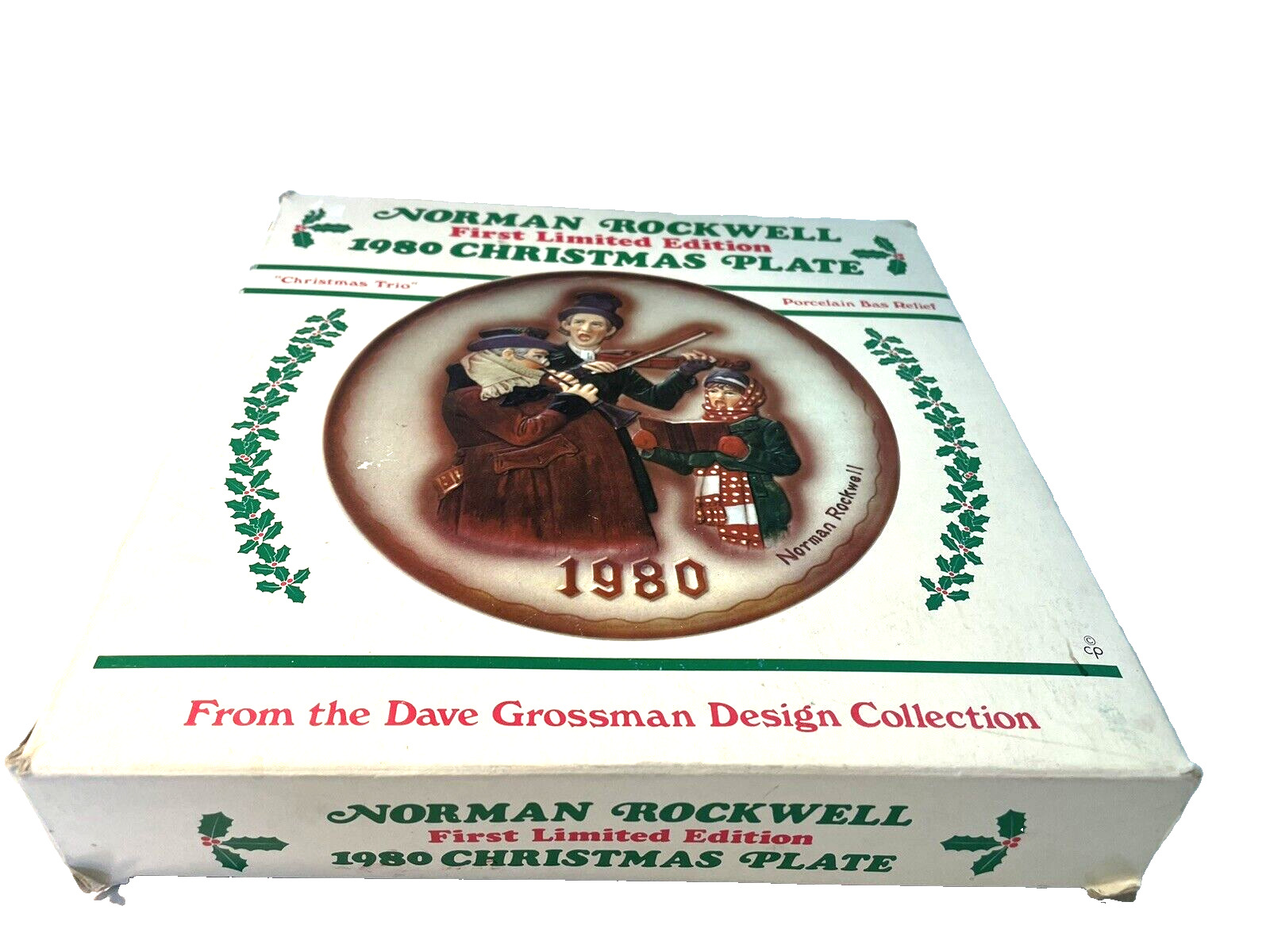 Norman Rockwell Christmas Plate Dave Grossman \
