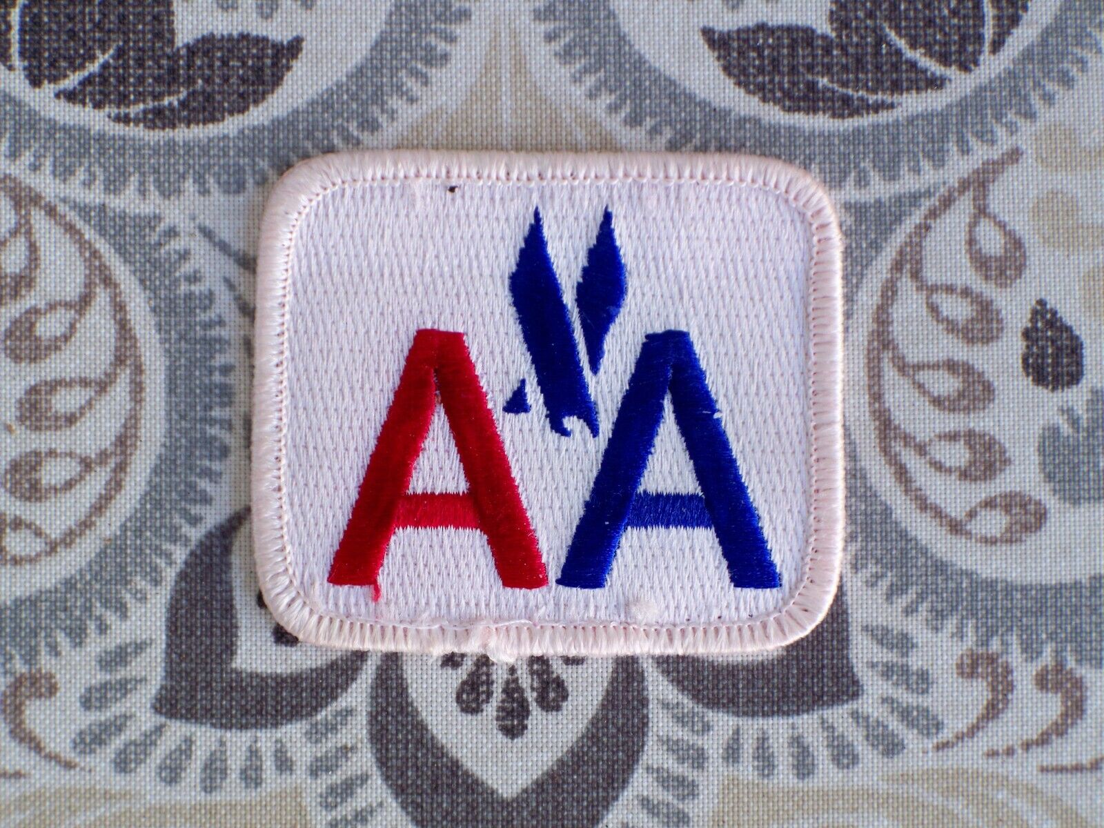 Vintage American Airlines AA With Eagle Logo Patch Exc Cond
