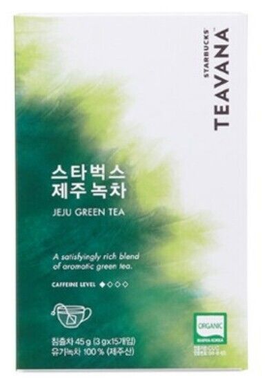 [STARBUCKS] TEAVANA Korea Teavana Jeju green Tea 3g X 15ea Made in KOREA