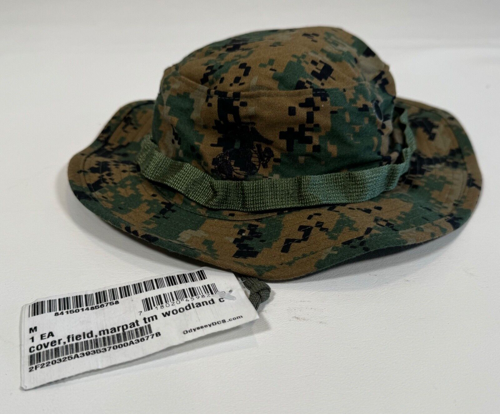 New USMC Marine Corps Woodland MARPAT Field Cover Jungle Boonie Sun Hat Medium