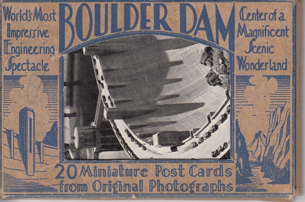 Vintage miniature postcards, Boulder Dam