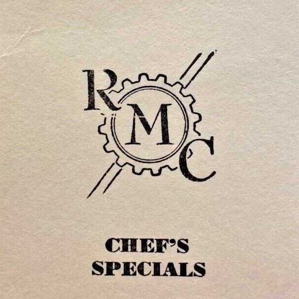 1956 Railroad Machinery Club Of New York RMC Restaurant Menu Church Street NYC