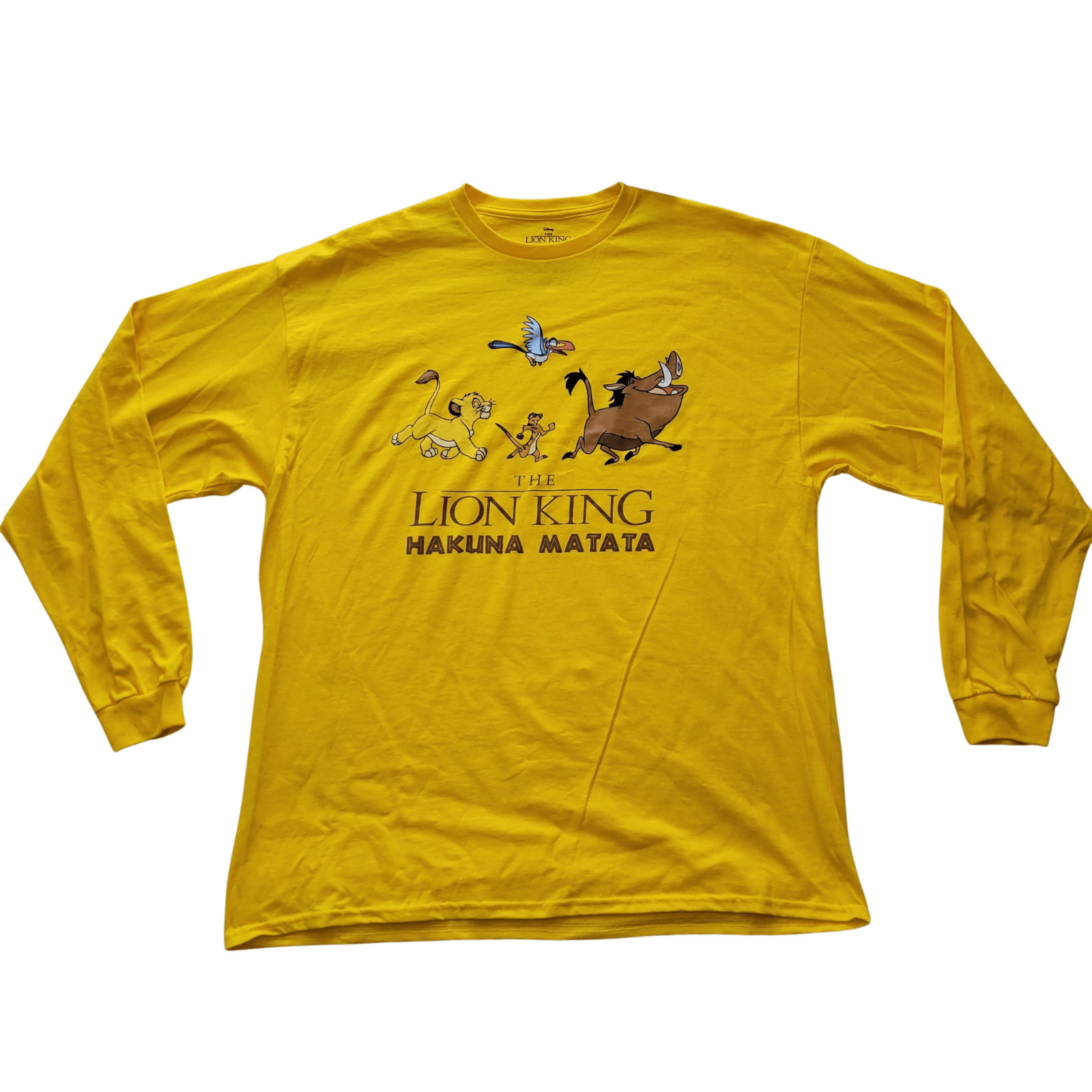 Lion King Hakuna Matata 2X Long-Sleeve Top T-Shirt Women Plus  Timon & Pumbaa