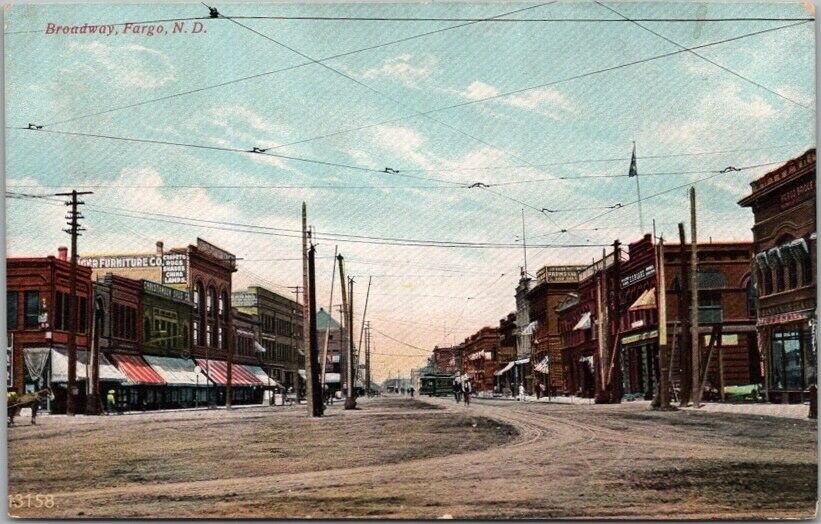 Vintage FARGO, North Dakota Postcard \