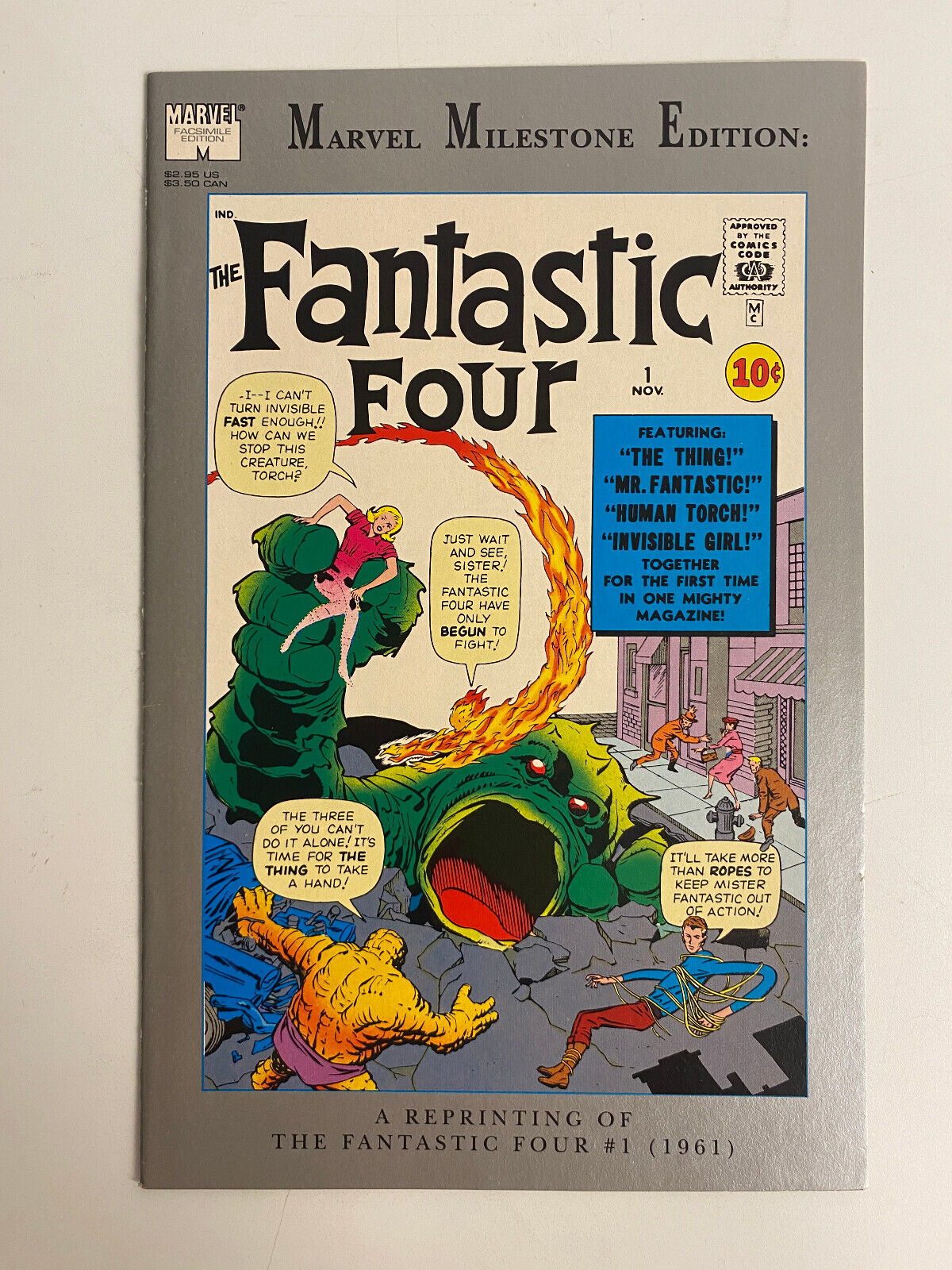 Marvel Milestone Fantastic Four #1 (1993, Marvel) Reprints their 1st appearance