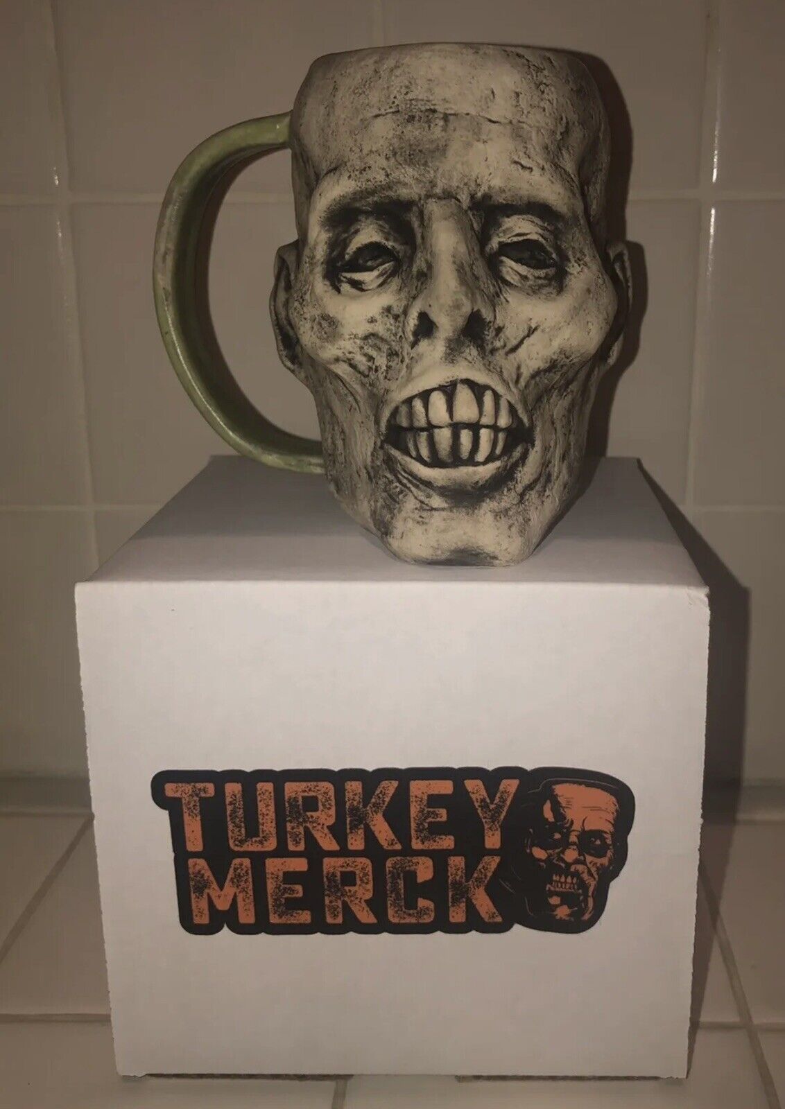 Turkey Merck The Mummy Slip Test 1/1 Coffee Horror Mug 2020 ULTRA RARE Signed