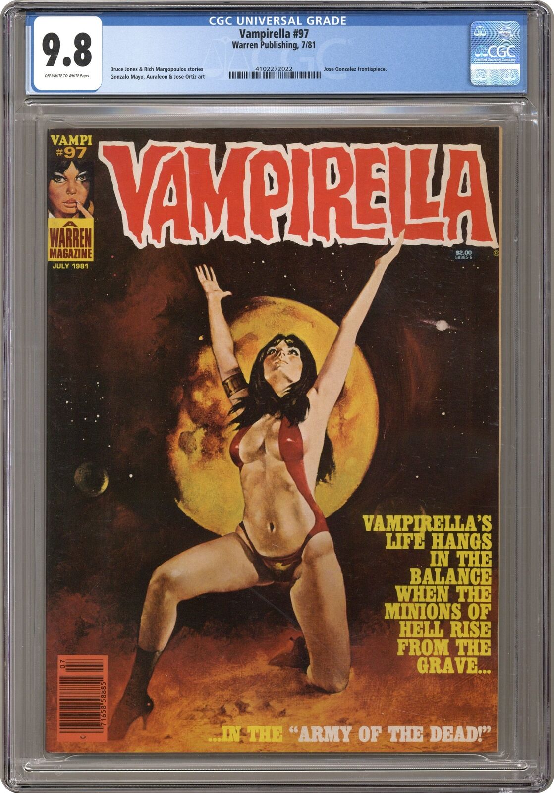 Vampirella #97 CGC 9.8 1981 4102272022