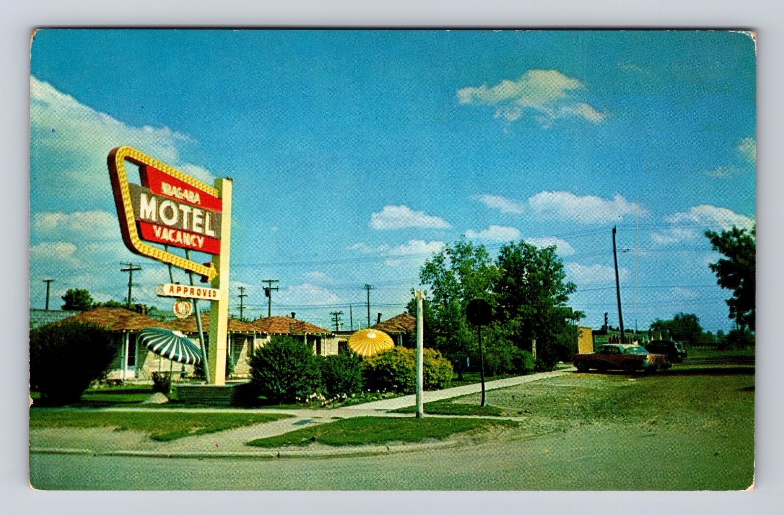 Wayne MI-Michigan, Niagara Motel, Advertising, Antique Vintage Souvenir Postcard