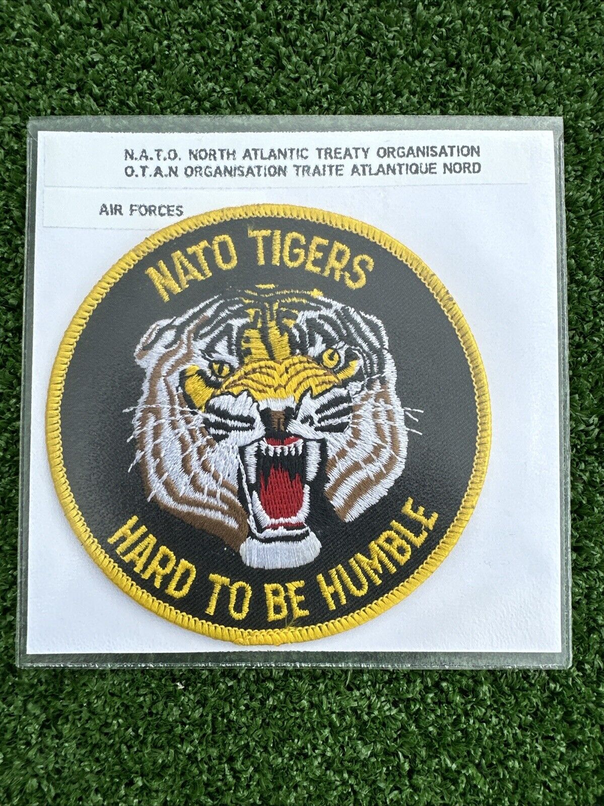 NATO Tigers “Hard To Be Humble” Cloth Patch 1991