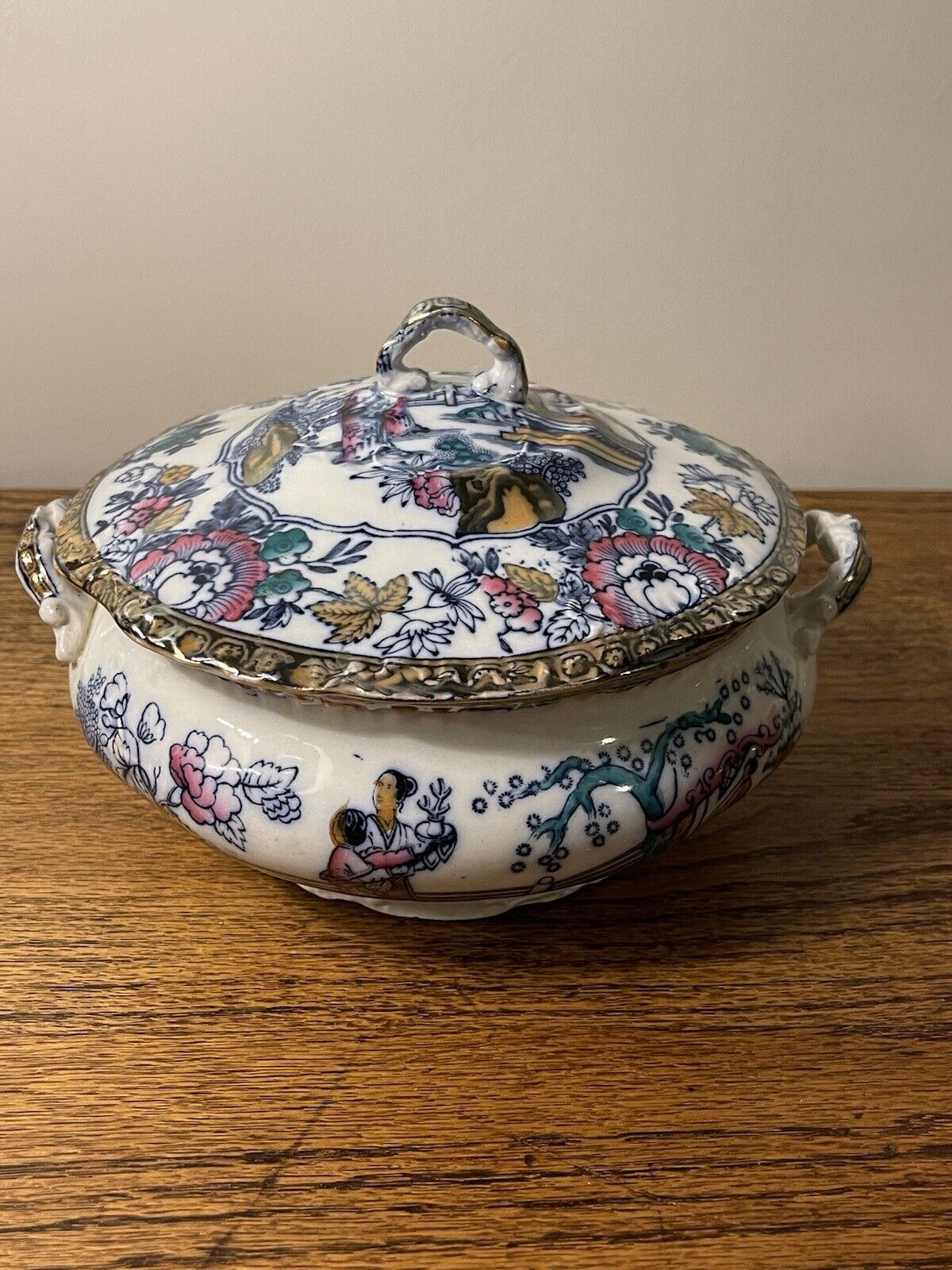 Antique Oval Tureen & Lid