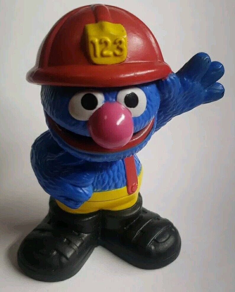 Sesame Street Grover Fireman Chunky Figure