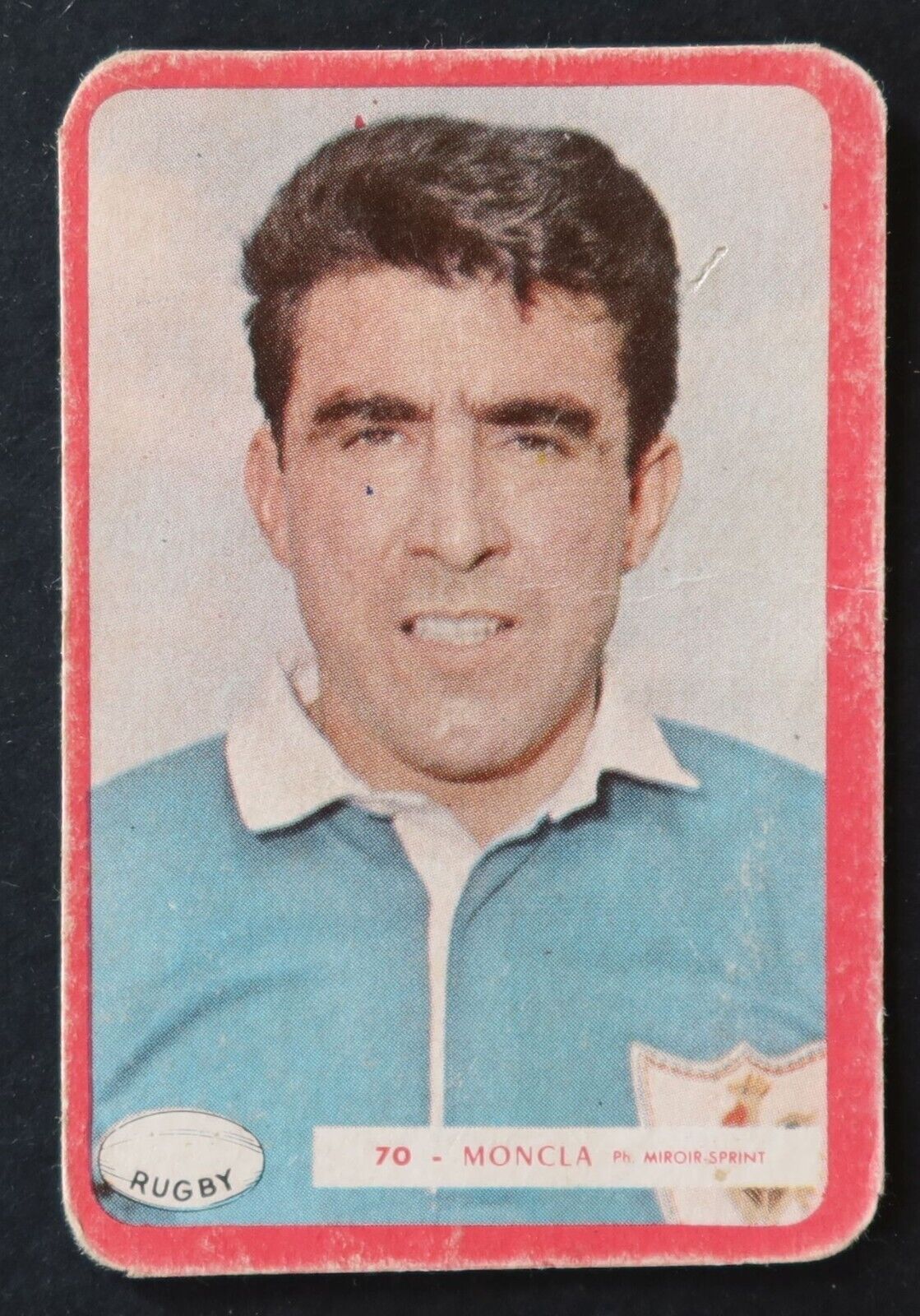 #70 MONCLA RUGBY 1960 Card No Panini Sprint Mirror Image