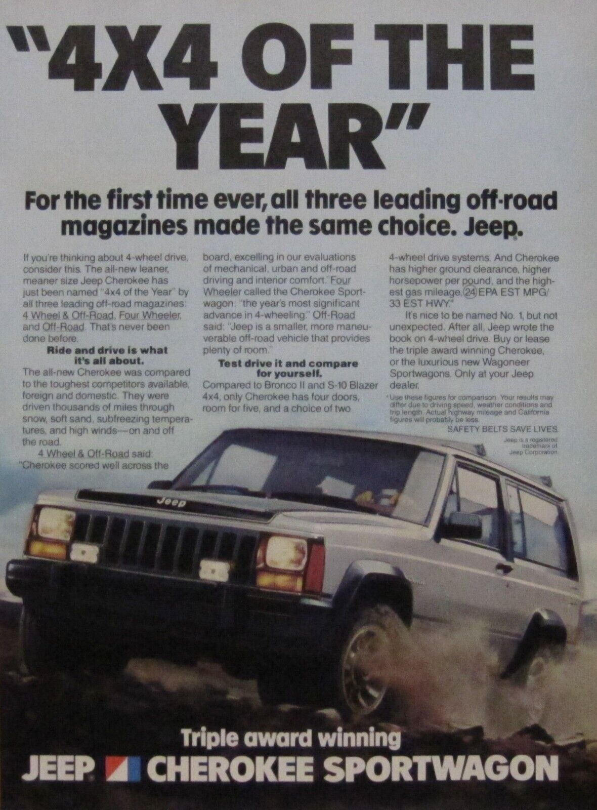 1984 Jeep Cherokee Ad