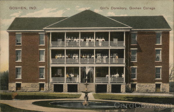 Girl\'s Dormitory,Goshen College,IN Elkhart County Indiana Clyde J. Castetter