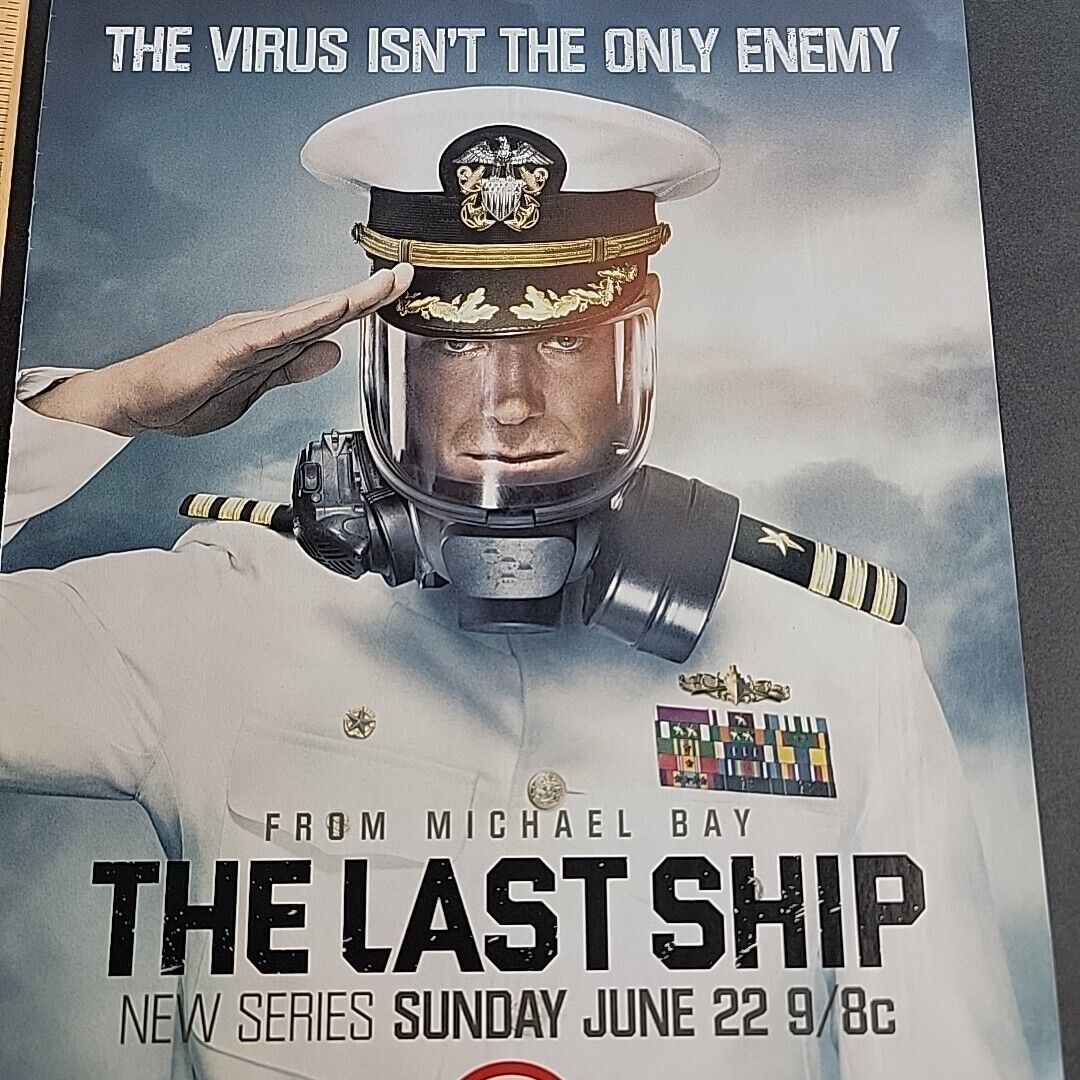 2014 Print Ad TNT The Last Ship TV Show Promo Page Virus Extinction Enemy