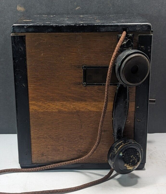 Kellogg Field Telephone US Army WWI D-14205 Untested