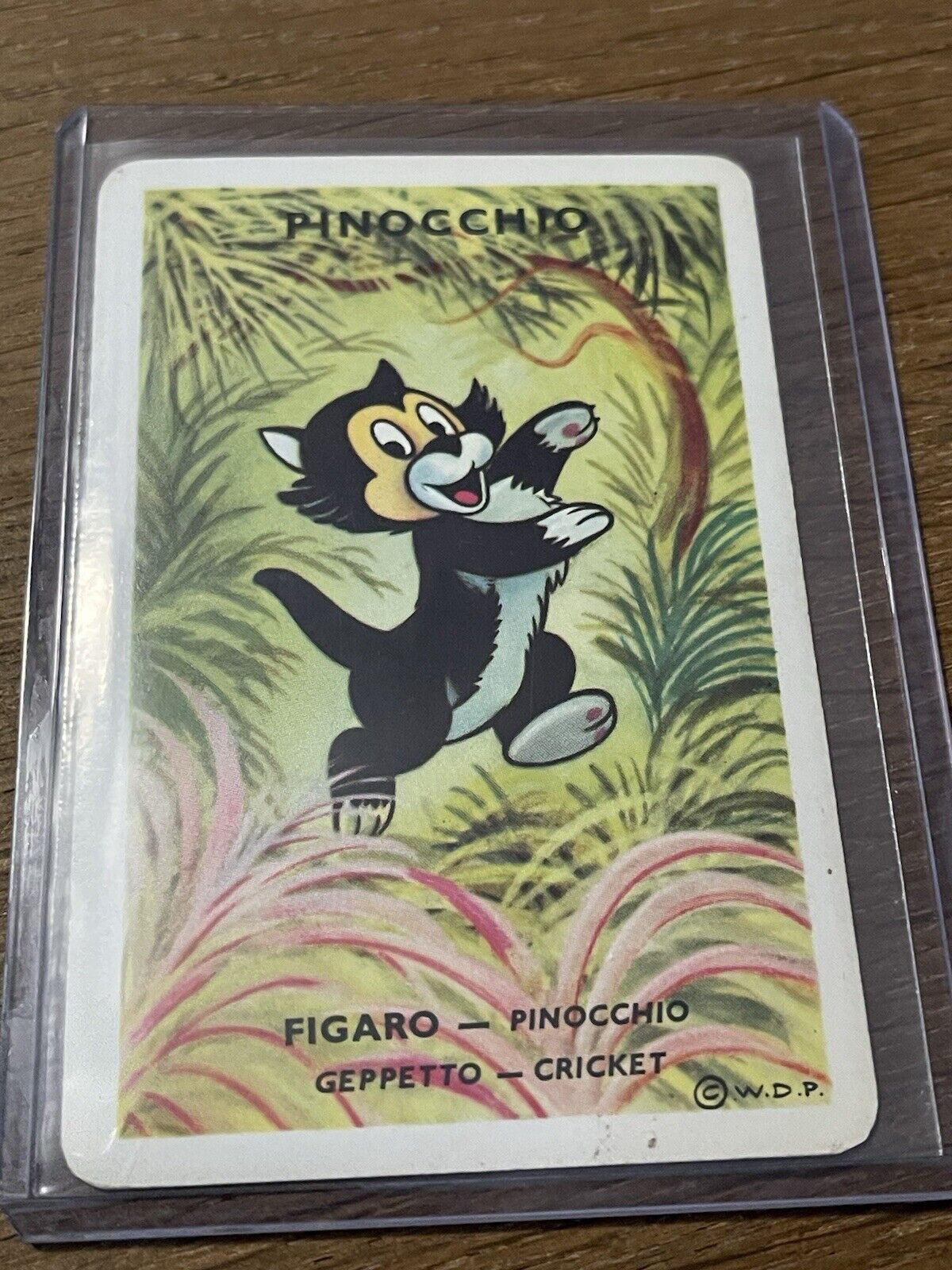 Vintage Rare French Disney 🎥 Card Game Figaro Pinocchio Playing Card RARE