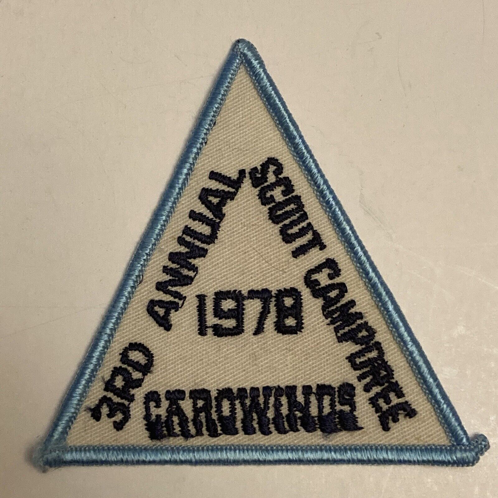 VTG Girl Scout Patch Badge Carowinds 1978 3rd Annual Scout Encampment Rare 1970s