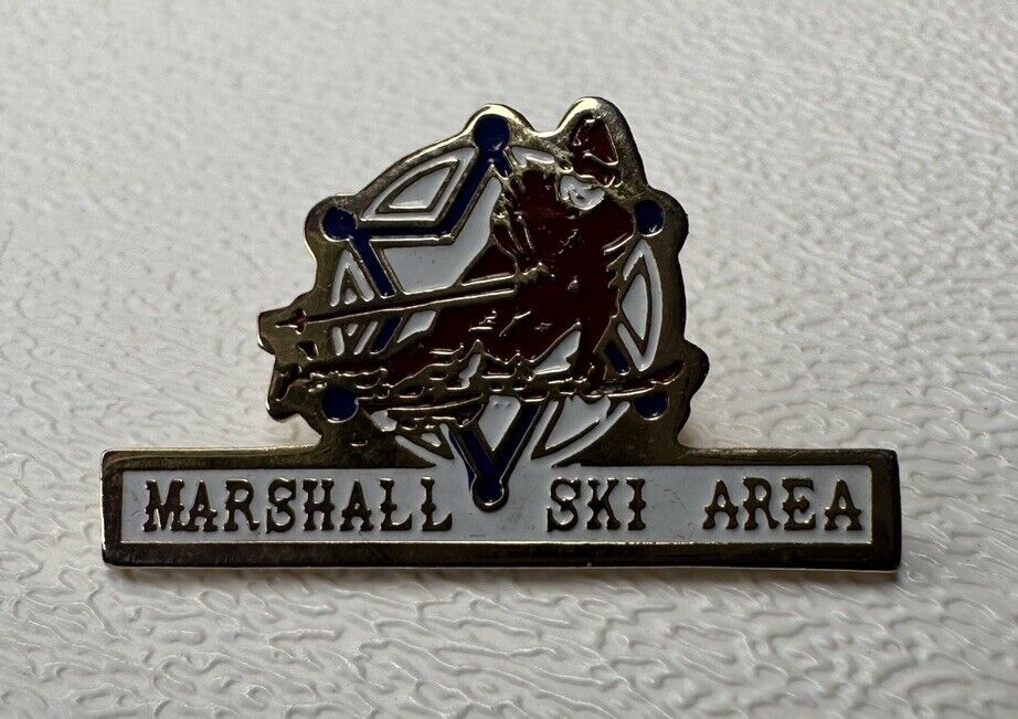 Vintage Marshall Mountain Ski Area Montana Hat Cap Lapel Pin