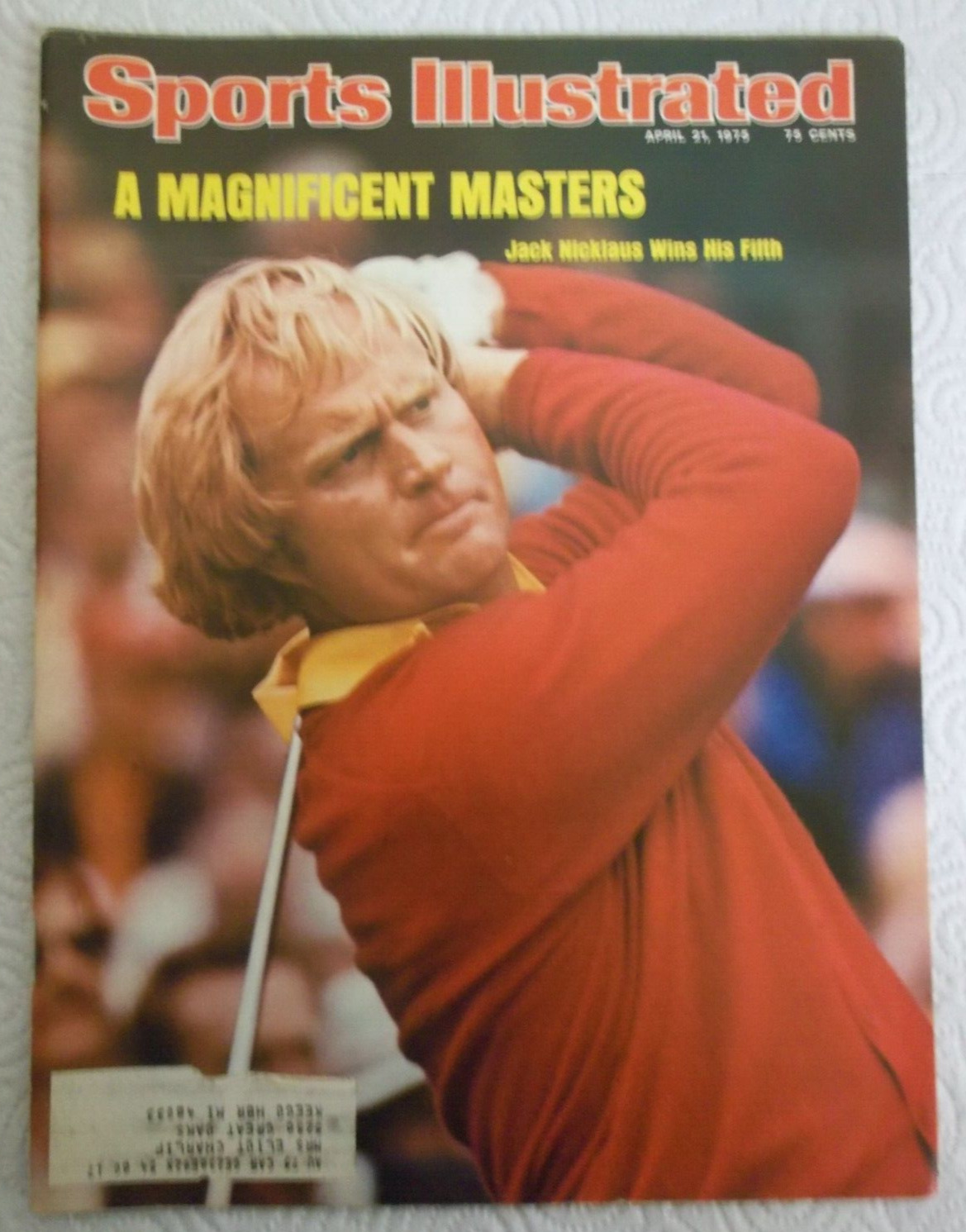 Sports Illustrated Magazine - April 21, 1975 - The Masters/Jack Nicklaus