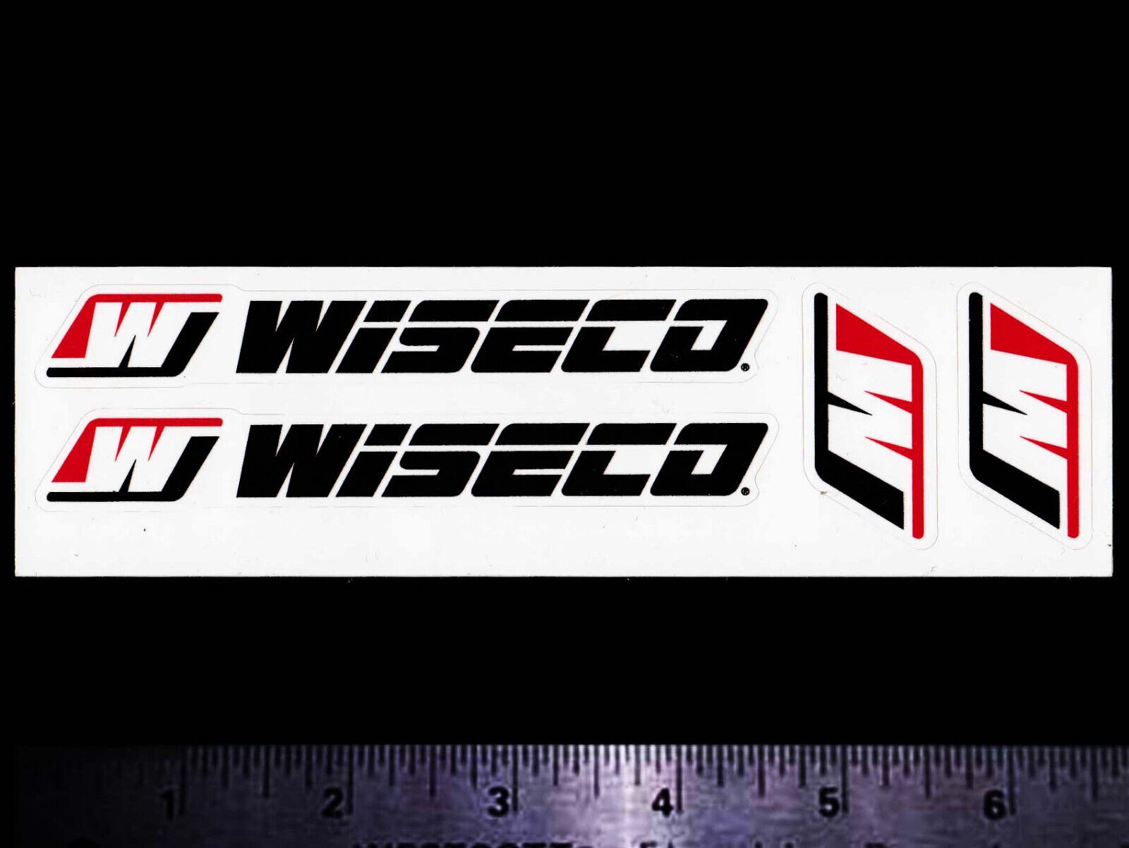 WISECO Pistons - Set of 4 Original Vintage Racing Decals/Stickers