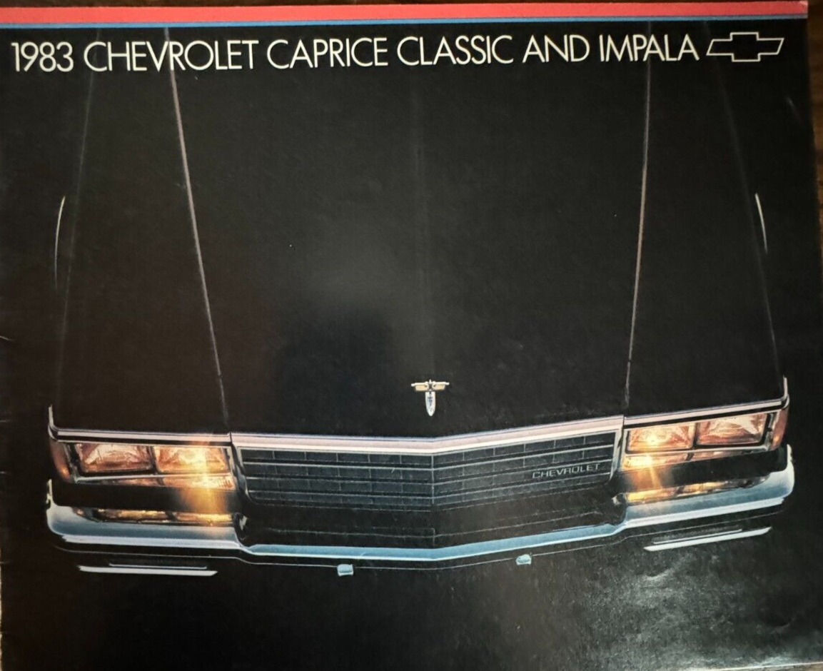 Vintage 1983 Chevrolet IMPALA CAPRICE Car Sales Dealer Brochure Automobile Chevy