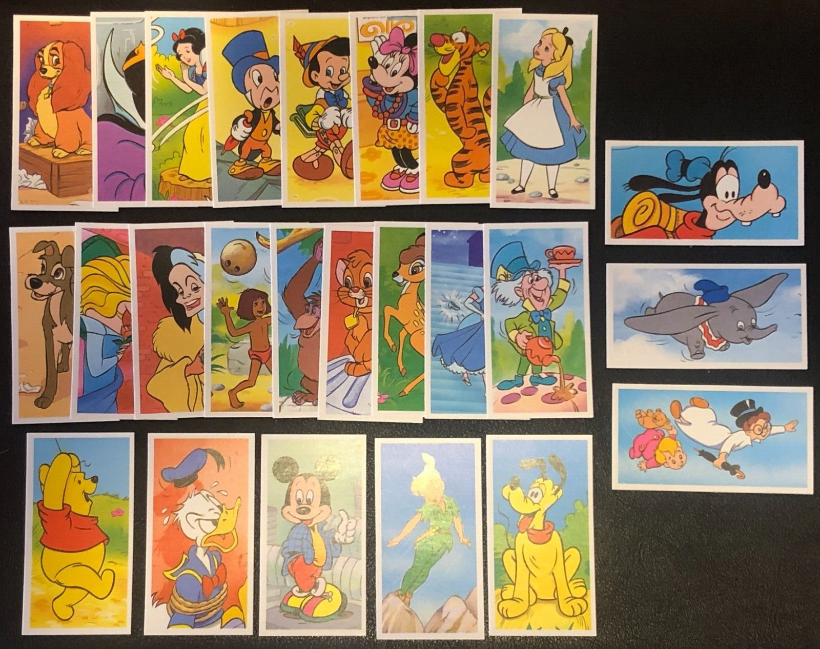 The Magical World of Disney 1989 Brooke Bond Tea TV Movie Trading Card Set #1-25